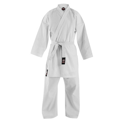 10 oz. Plain White Medium Weight Karate Uniform - Summo Sports