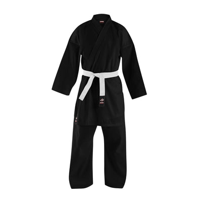14 oz. Plain Black Heavy Weight Karate Uniform - Summo Sports