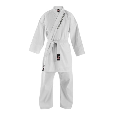 8 oz. Alpha Custom White Light Weight Karate Uniform - Summo Sports