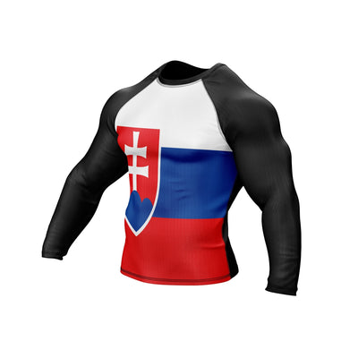 Slovakia Patriotic Rash Guard For Men/Women - Summo Sports