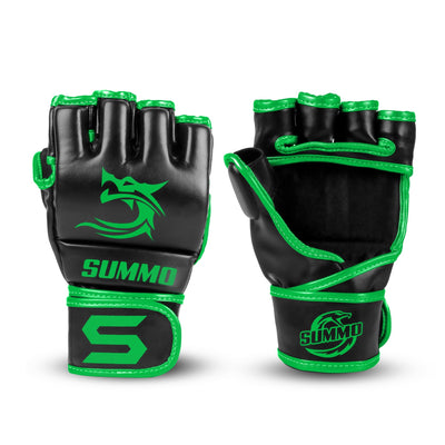Summo Green MMA Training Gloves - Summo Sports